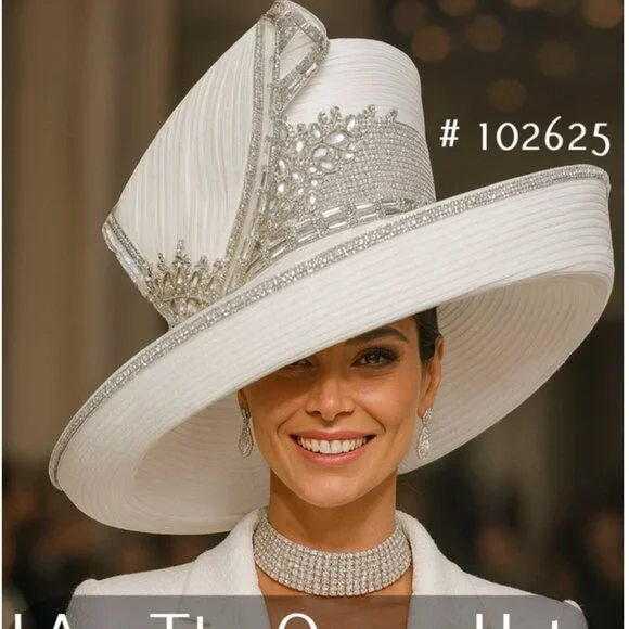 102625 I Am The Queen “Royal Crown” Hat – Sparkle, Power & Class in Every Color NWT wrap dress Pearl by Lela Rose main image 4